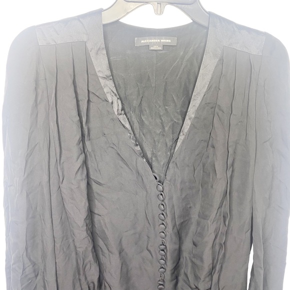 Alexander Wang black dress silk size 4 - Picture 3 of 5
